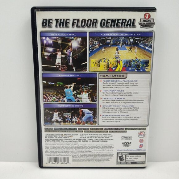 NCAA March Madness 2005 (PlayStation 2, 2004) Complete CIB Tested Working - Picture 2 of 5